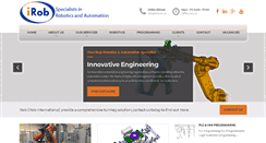 Desktop Screenshot of irob.co.uk